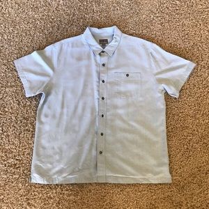 Mens Royal Robbins blue&white plaid collaredshirt